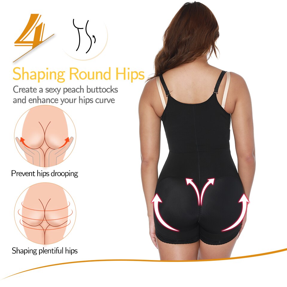 Shapewear Women Firm Control Bodysuit for Weight Loss Slimming Full Body Shaper Corrective Underwear Compression Waist Cincher-24