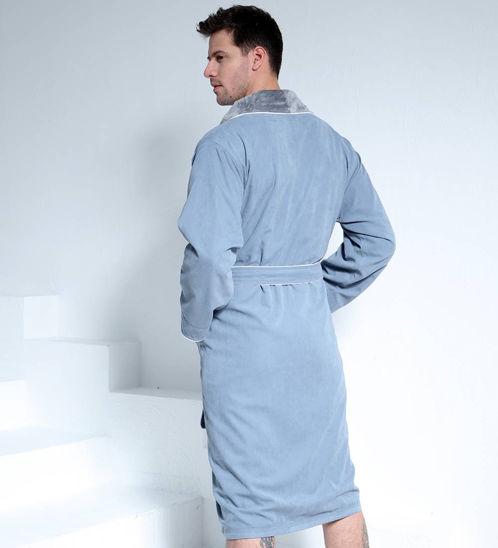 Men's Luxury Microfiber Spa Robe-3