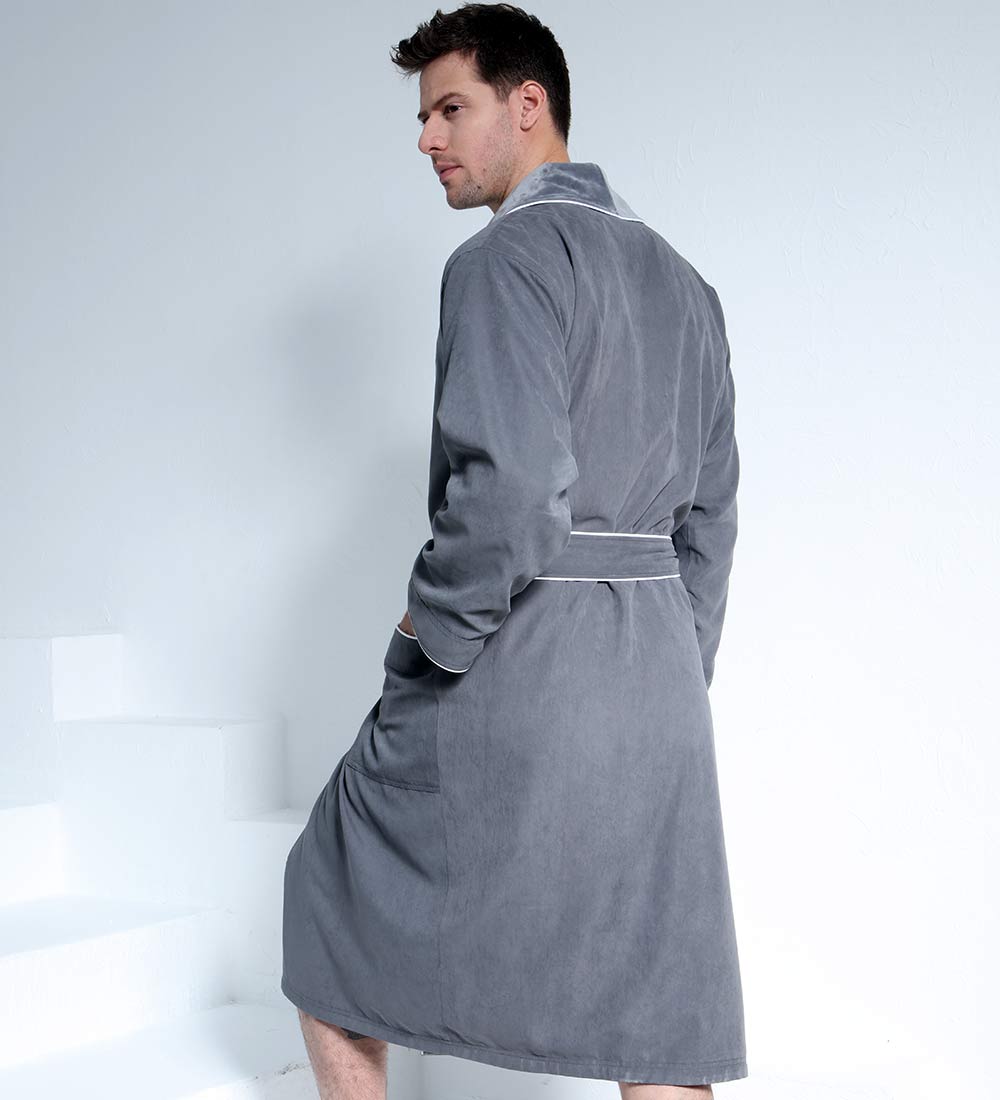 Men's Luxury Microfiber Spa Robe-6