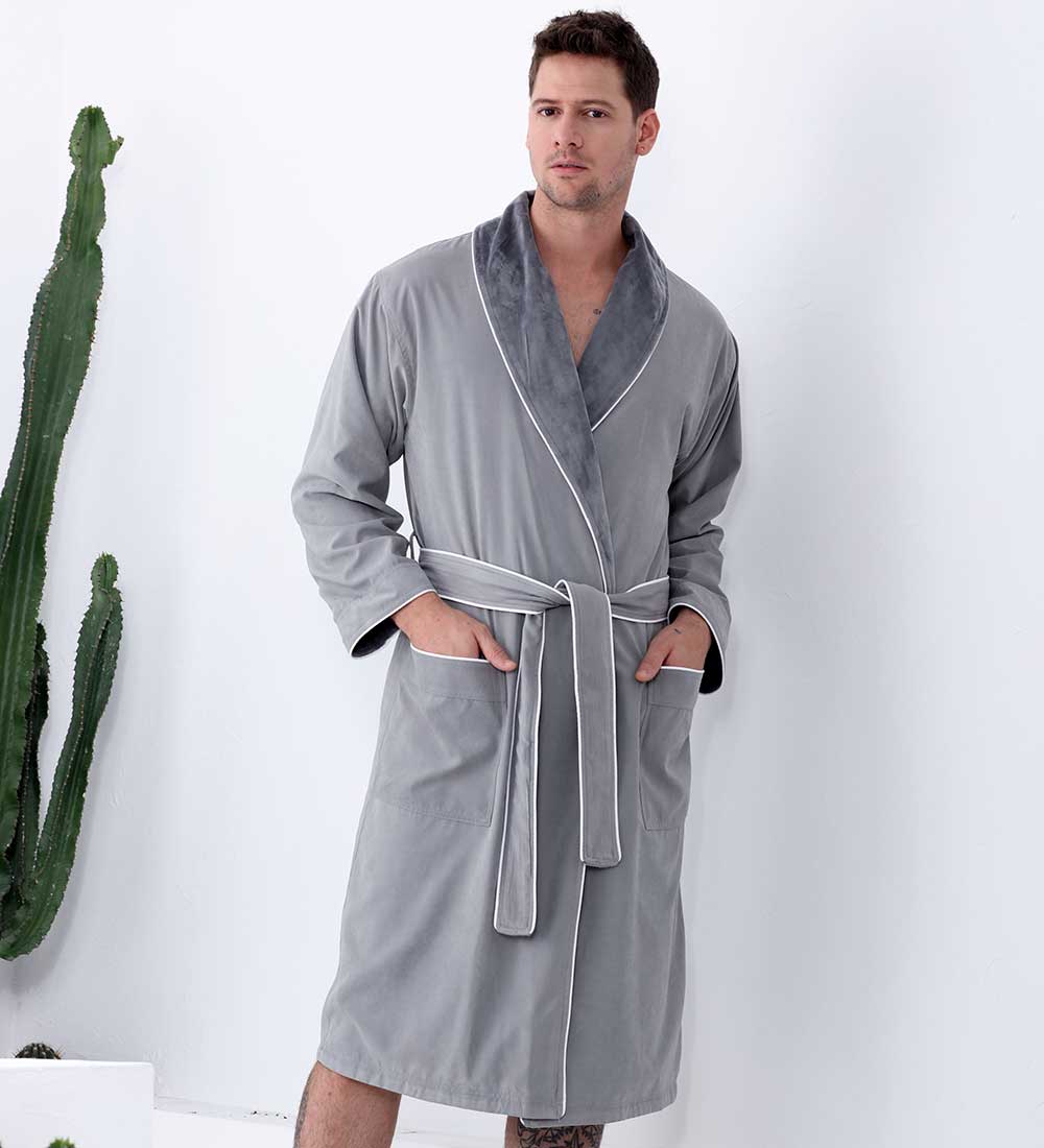 Men's Luxury Microfiber Spa Robe-9