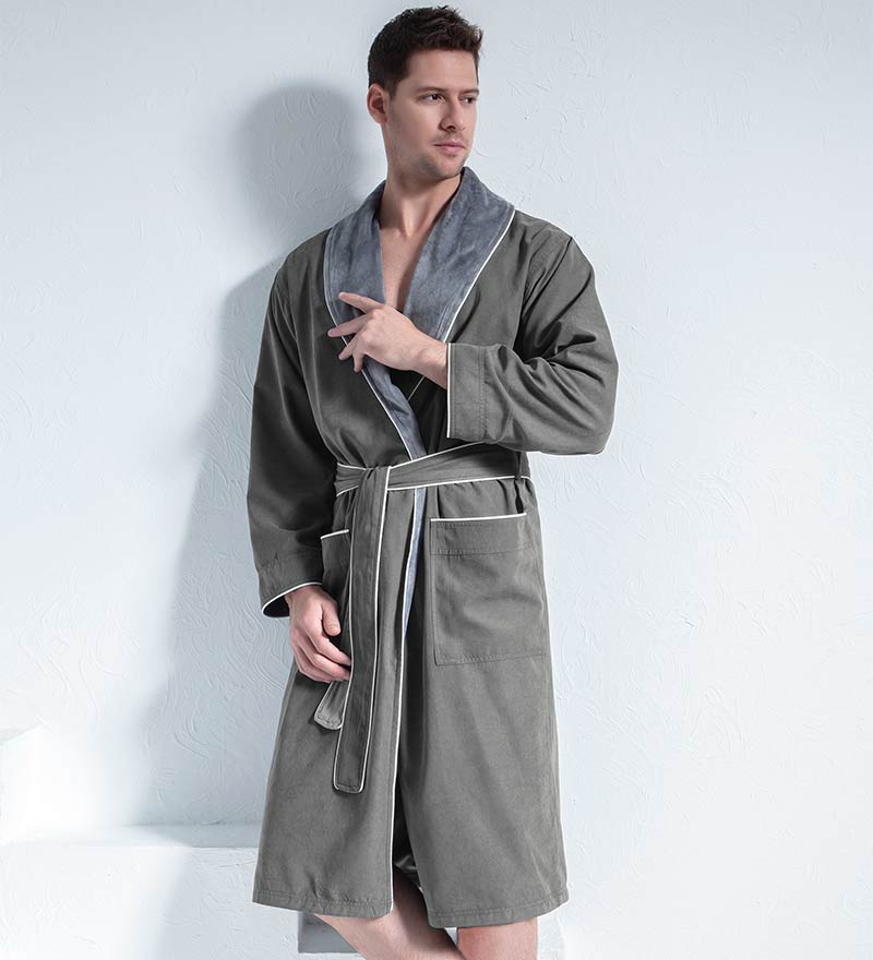 Men's Luxury Microfiber Spa Robe-24