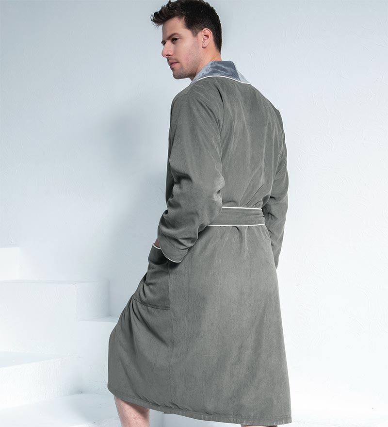 Men's Luxury Microfiber Spa Robe-26