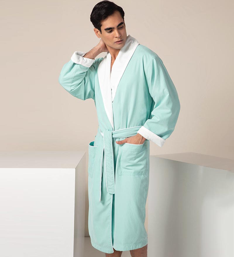 Men's Luxury Microfiber Spa Robe-13