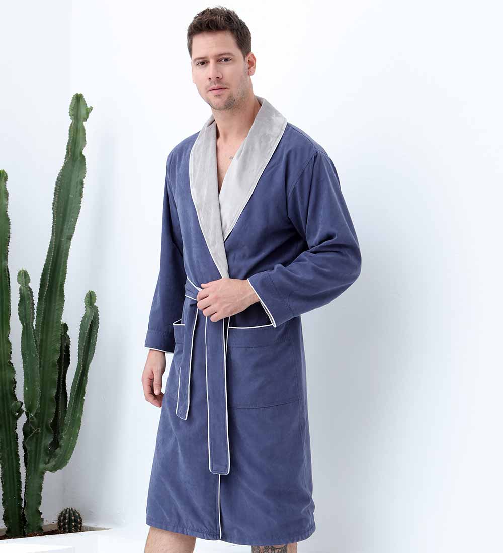 Men's Luxury Microfiber Spa Robe-15