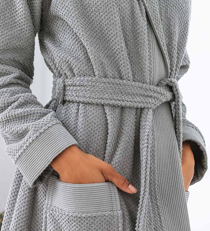 Women's Hooded Turkish Cotton Terry Cloth Robe-18