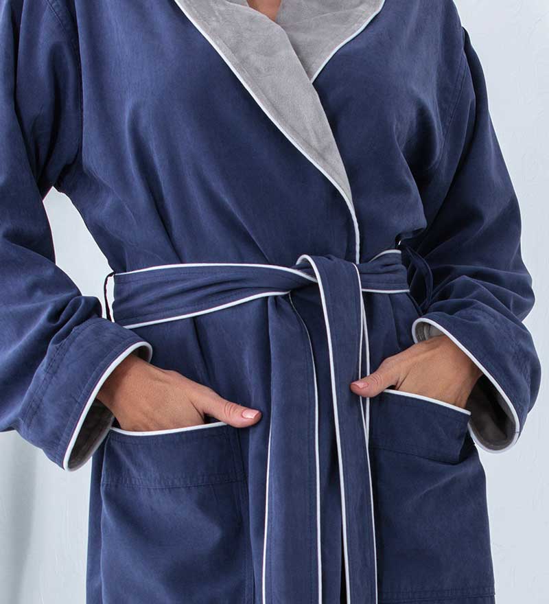 Women's Plush Microfiber Spa Robe-21