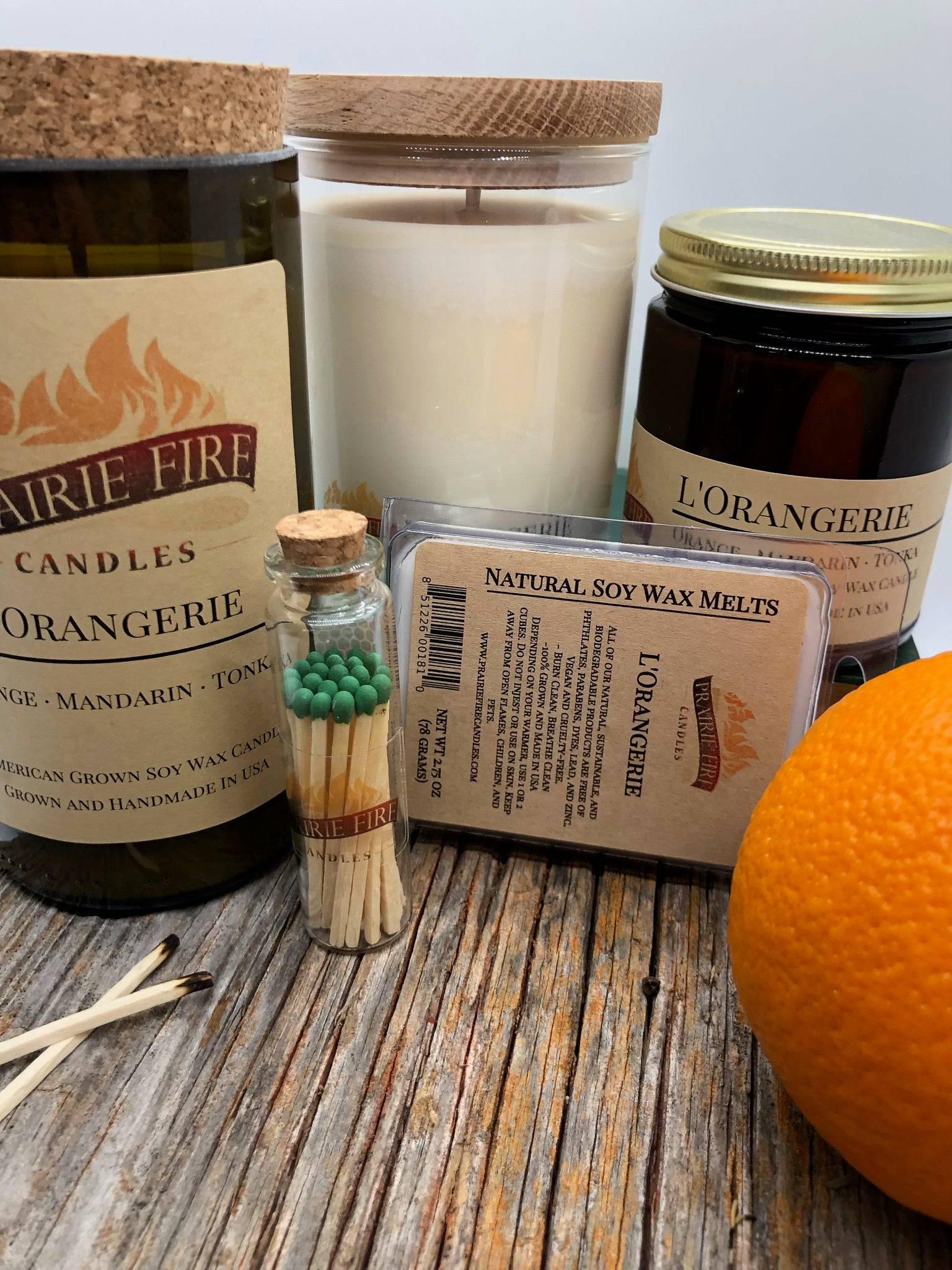 L'Orangerie Soy Wax Candle | Repurposed Wine Bottle Candle Natural Cork | Handmade in USA Candle | Eco-Friendly Candle | Non-Toxic Soy Candle-2