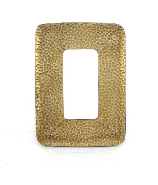 27.5 x 20 x 1.75 Gold Coastal Style Cobbly Cosmetic  Mirror-0