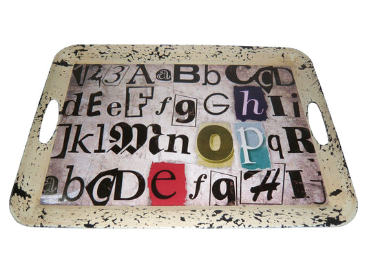 1 x 20 x 15 Multi Color Metal  Inspiration Tray-0