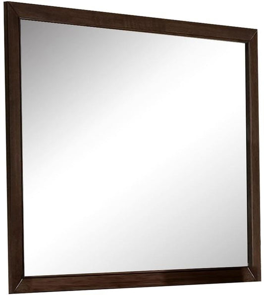 Espresso Wooden Rectangular Vanity Mirror-0