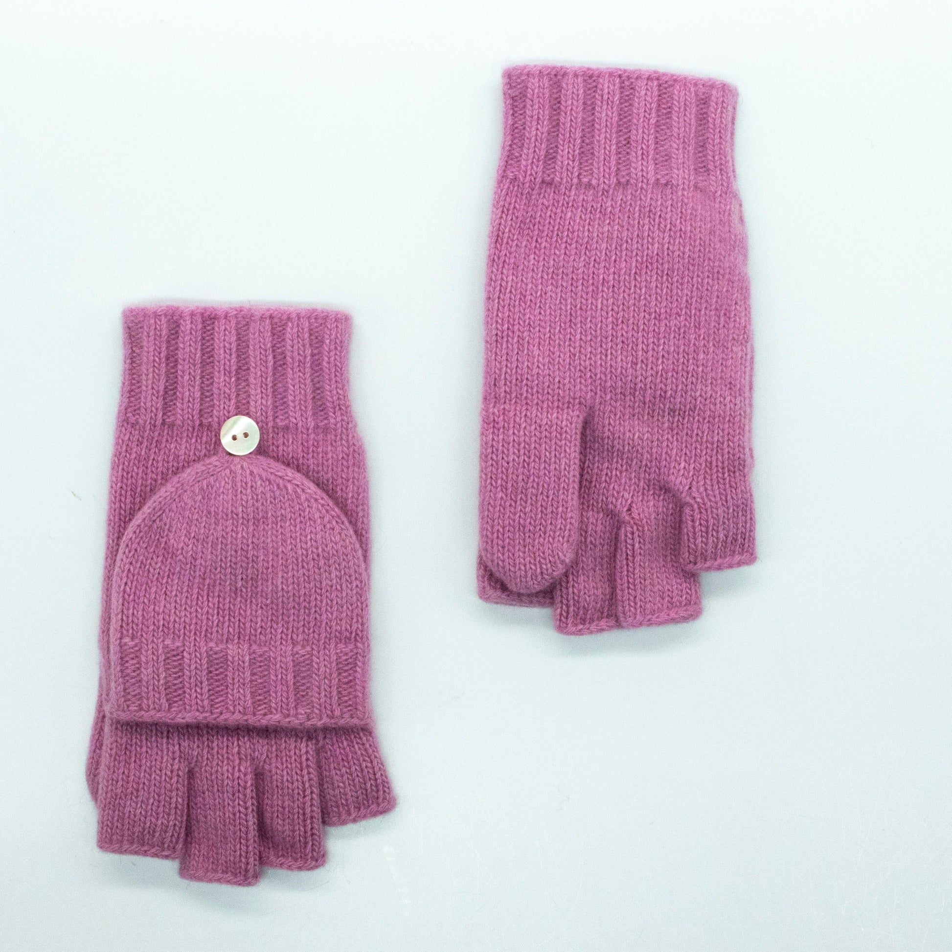 KIDS CASHMERE FLIP TOP MITTENS-1