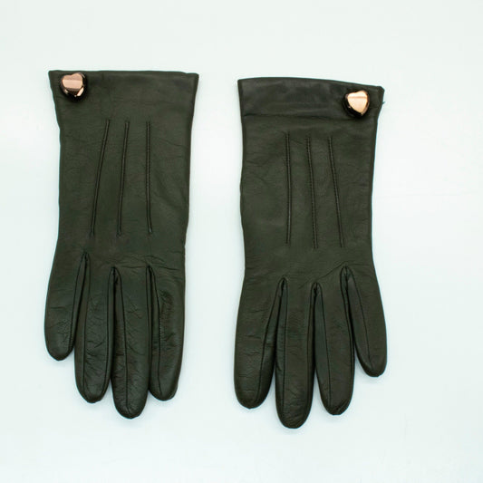 LEATHER GLOVES WITH HEART-0