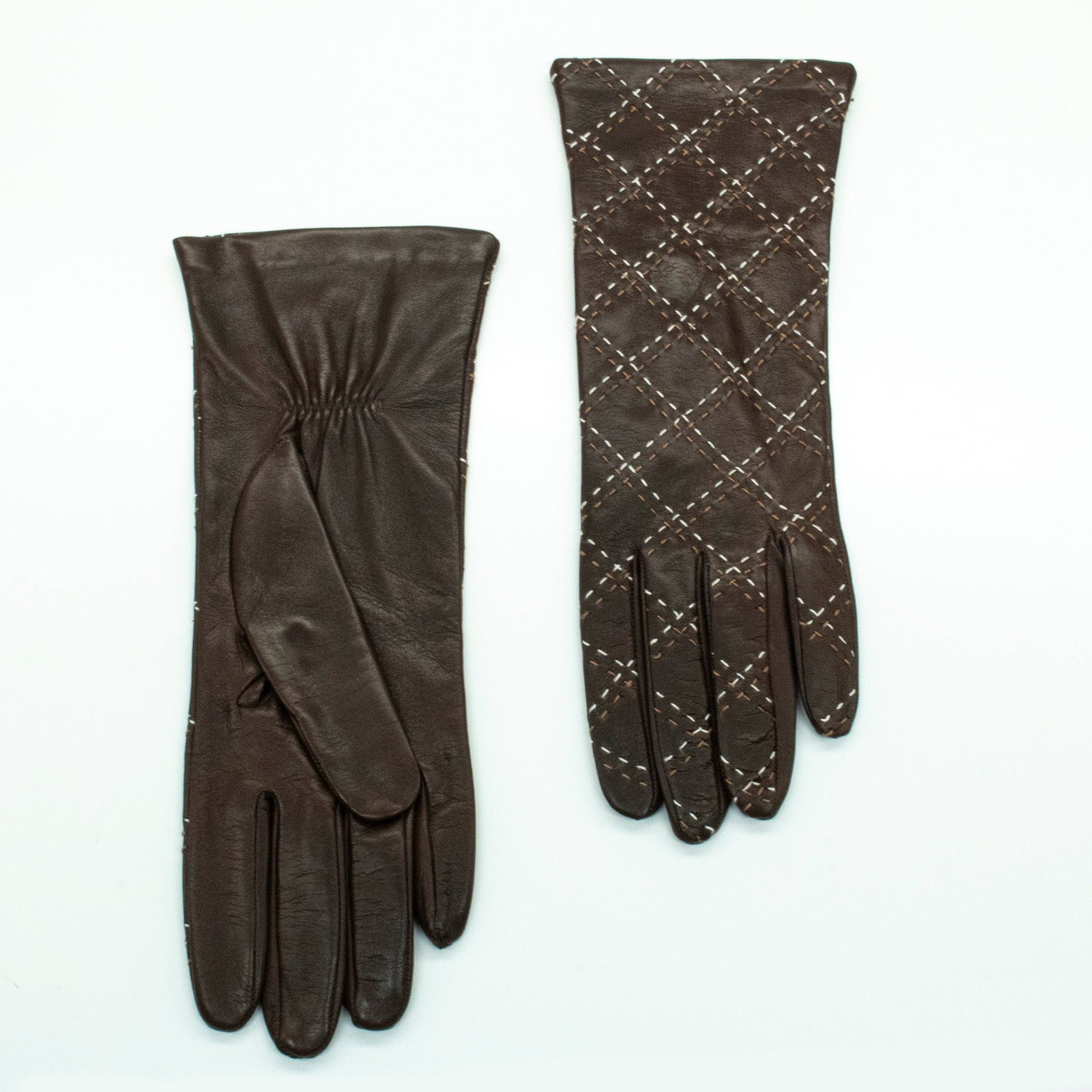 QUILTED LEATHER GLOVES-0