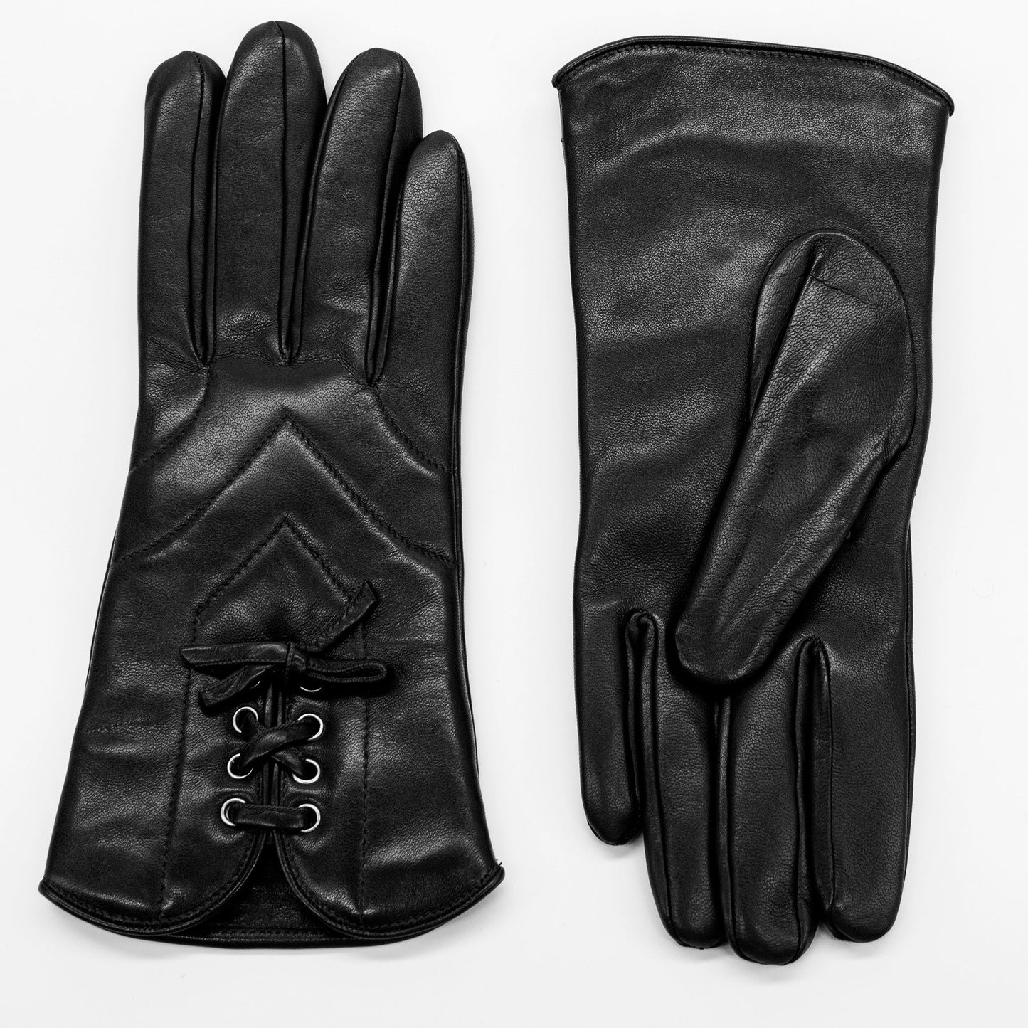 LEATHER QUILTED GLOVES-0