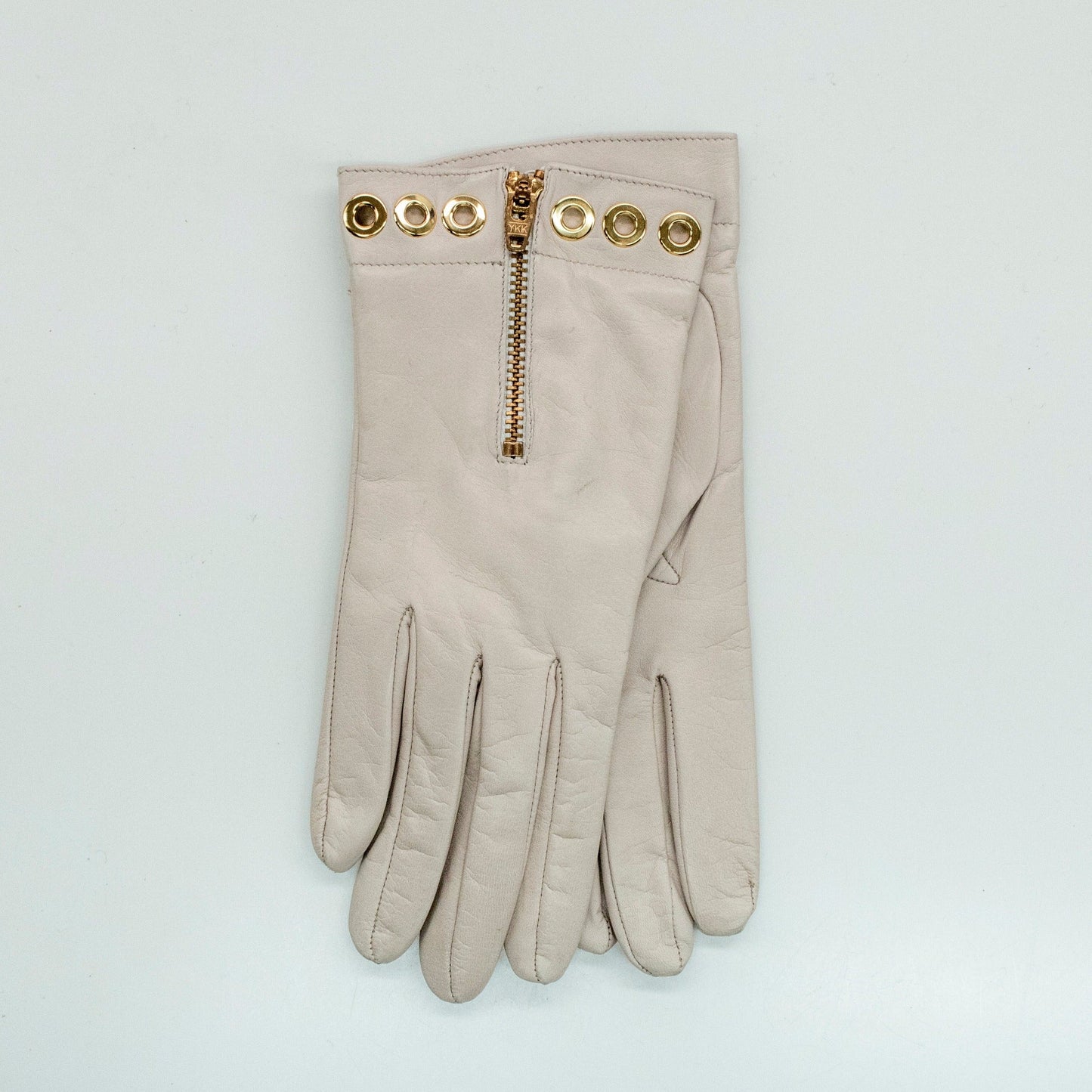 LEATHER  GLOVES WITH ZIPPER-1