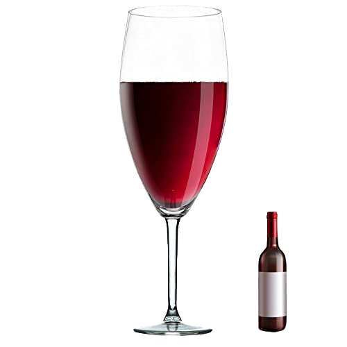 Worlds Largest Giant Wine Glass - Huge 32 Inches, 3.7 Gallons, Mega Pint, Huge Stemware, Clear Decorative Hand Blown Glassware, Large Novelty Stemware/Champagne Magnum Chiller, Oversized XL Goblet-0