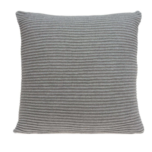 20" x 7" x 20" Elegant Transitional Gray Pillow Cover With Poly Insert-0