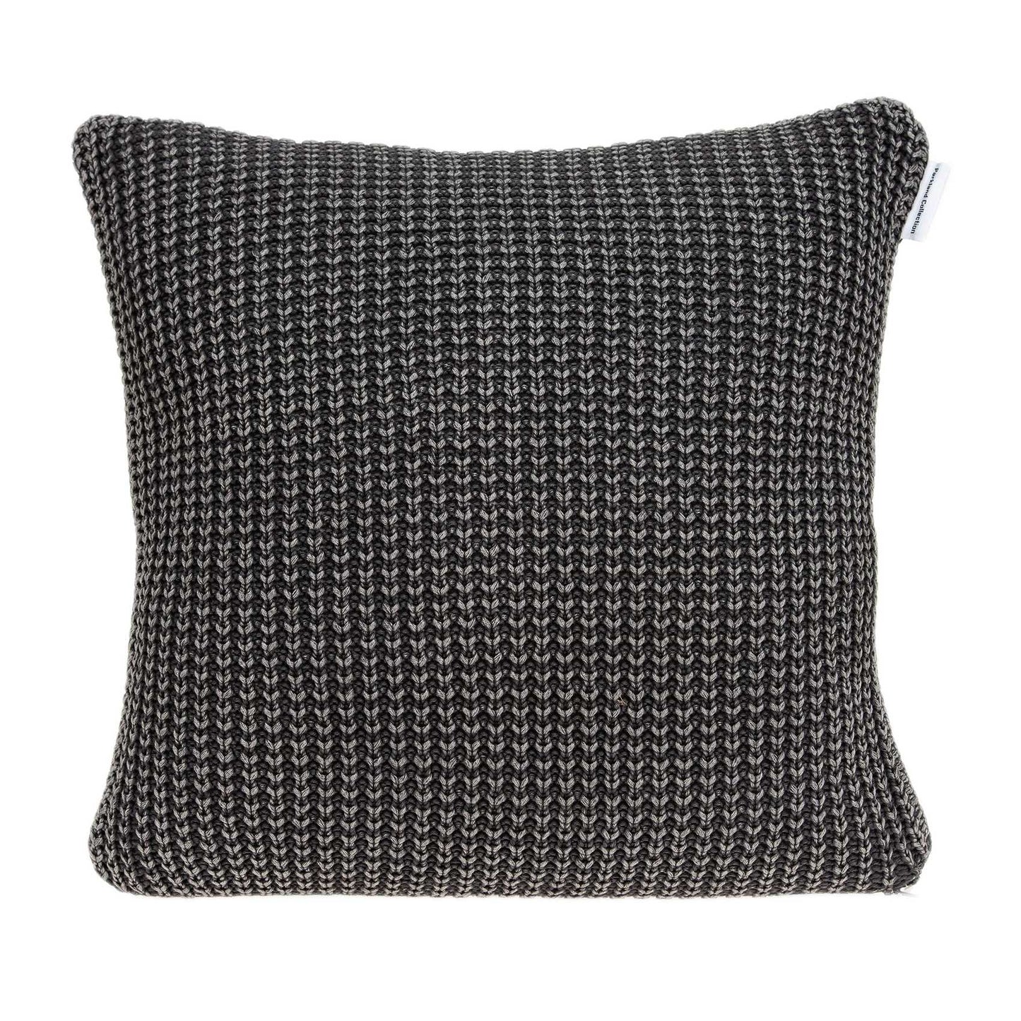 20" x 7" x 20" Transitional Charcoal Pillow Cover With Poly Insert-0