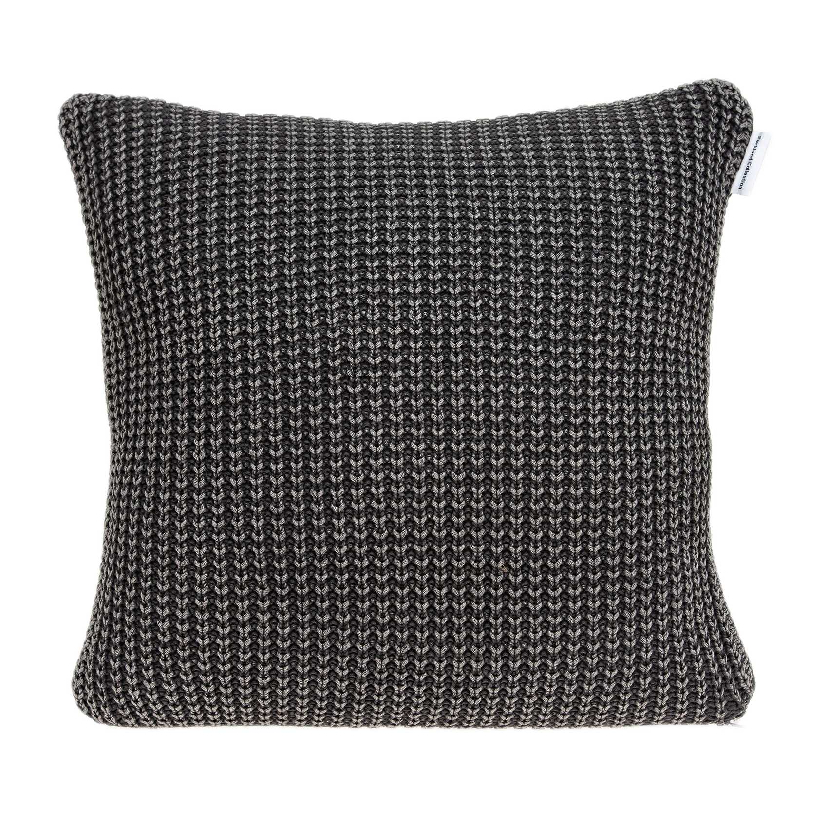 20" x 7" x 20" Transitional Charcoal Pillow Cover With Poly Insert-1