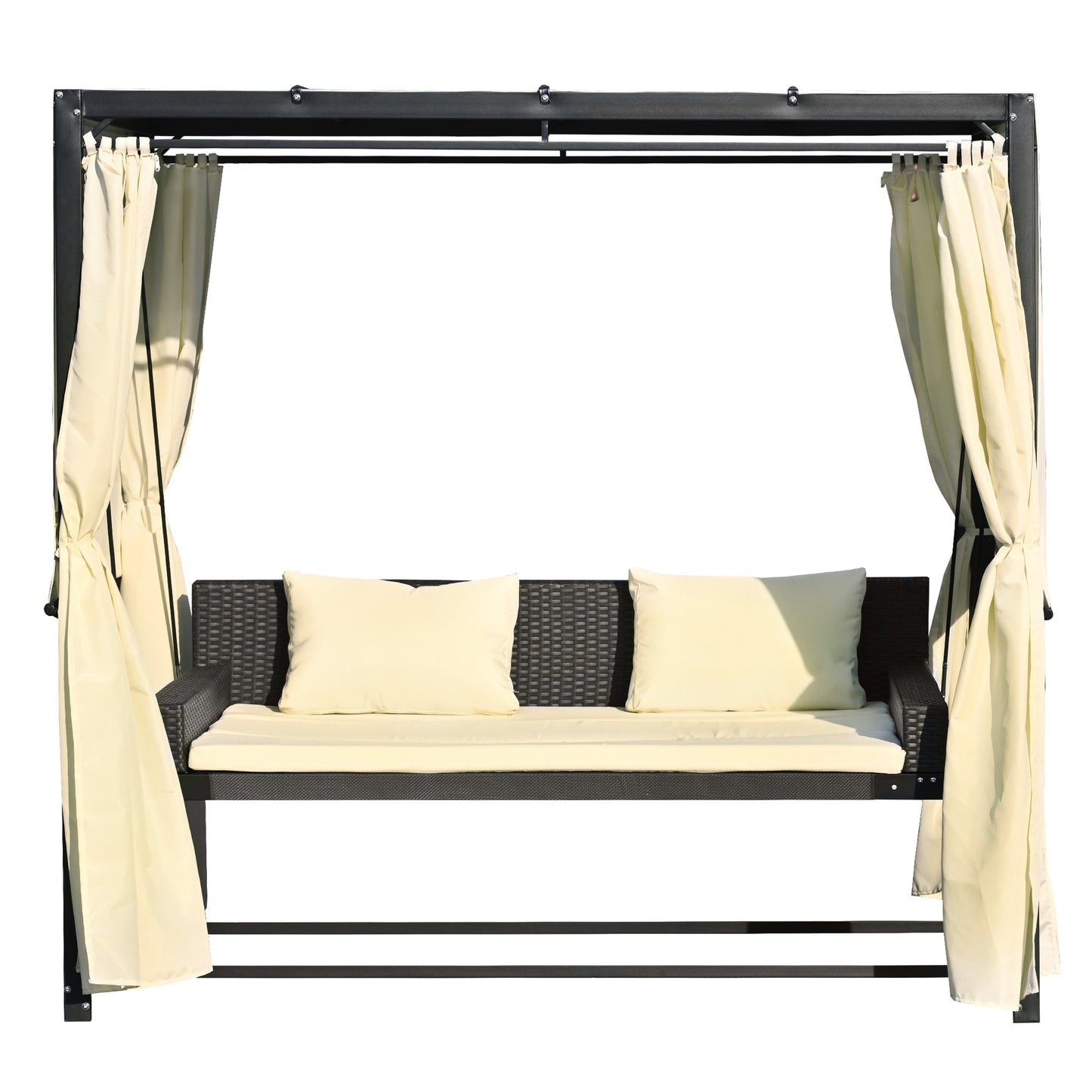 Style Outdoor Swing Bed for 2-3 People-3