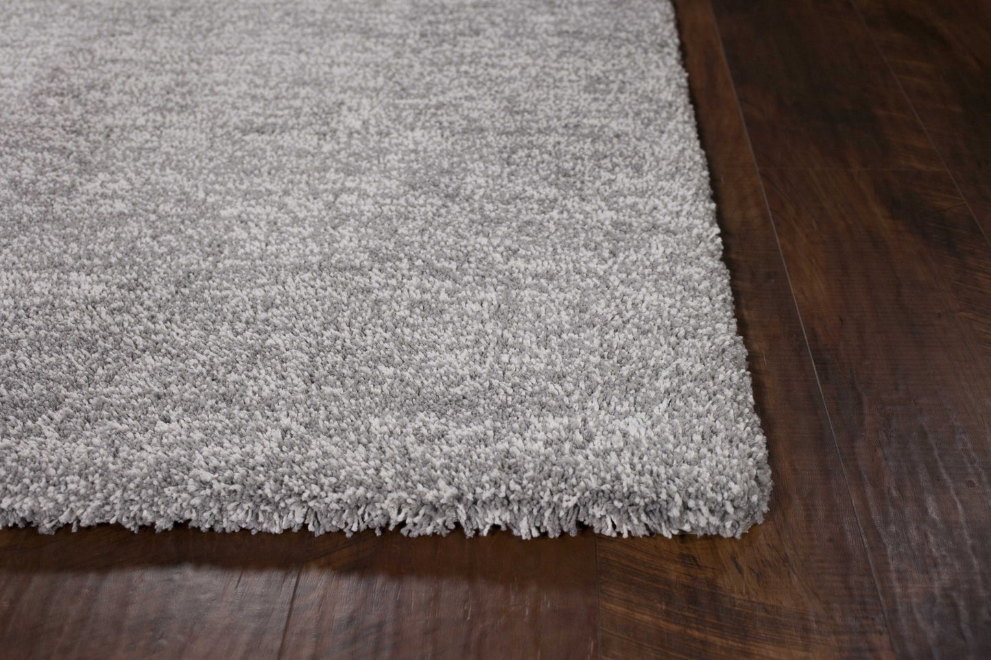 5'x7' Grey Heather Indoor Shag Rug-3