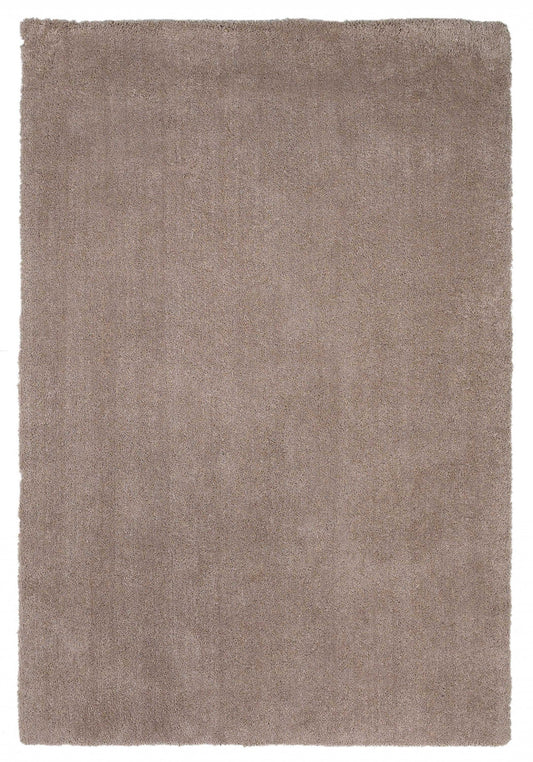 5'x7' Beige Indoor Shag Rug-0