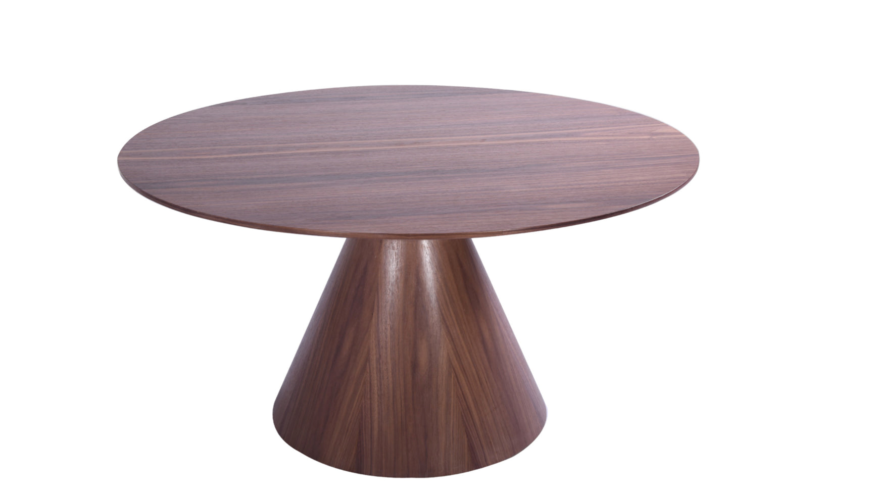 59 X 59 X 30 Walnut Veneer Dining Table-1