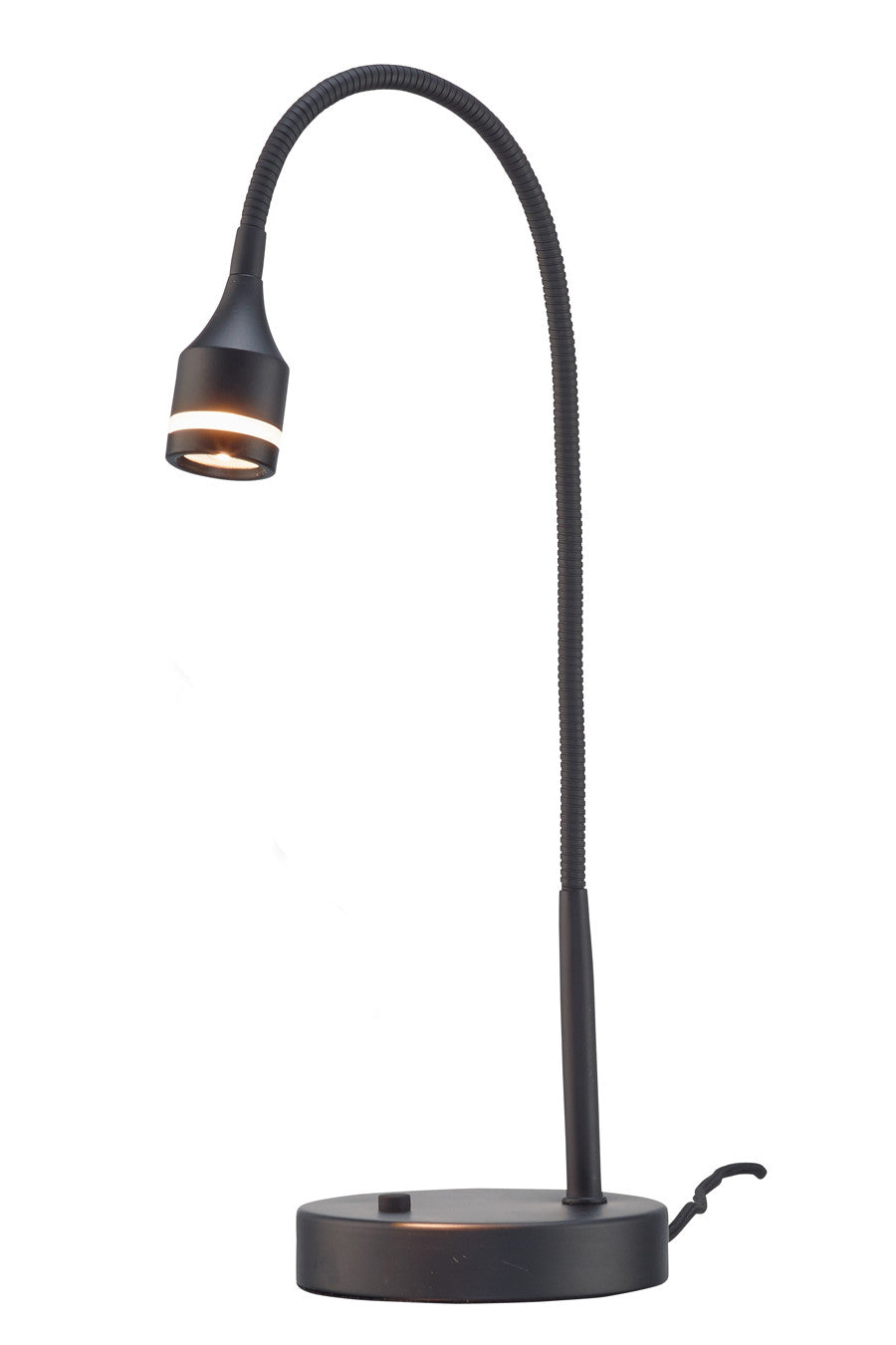 Matte Black Metal LED Adjustable Desk Lamp-2