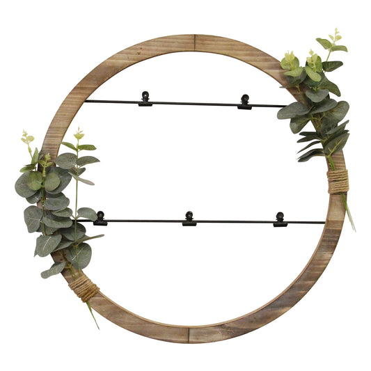 Eucalyptus Photo Holder Wood Framed Wall Art-0