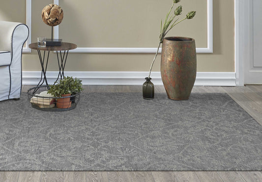 78 X 114 Grey Wool Rug-0