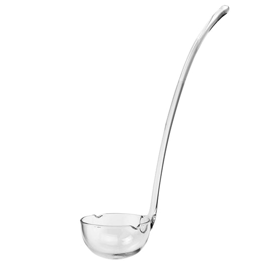 Mouth Blown Lead Free Crystal Gravy Dressing or Punch Ladle-0