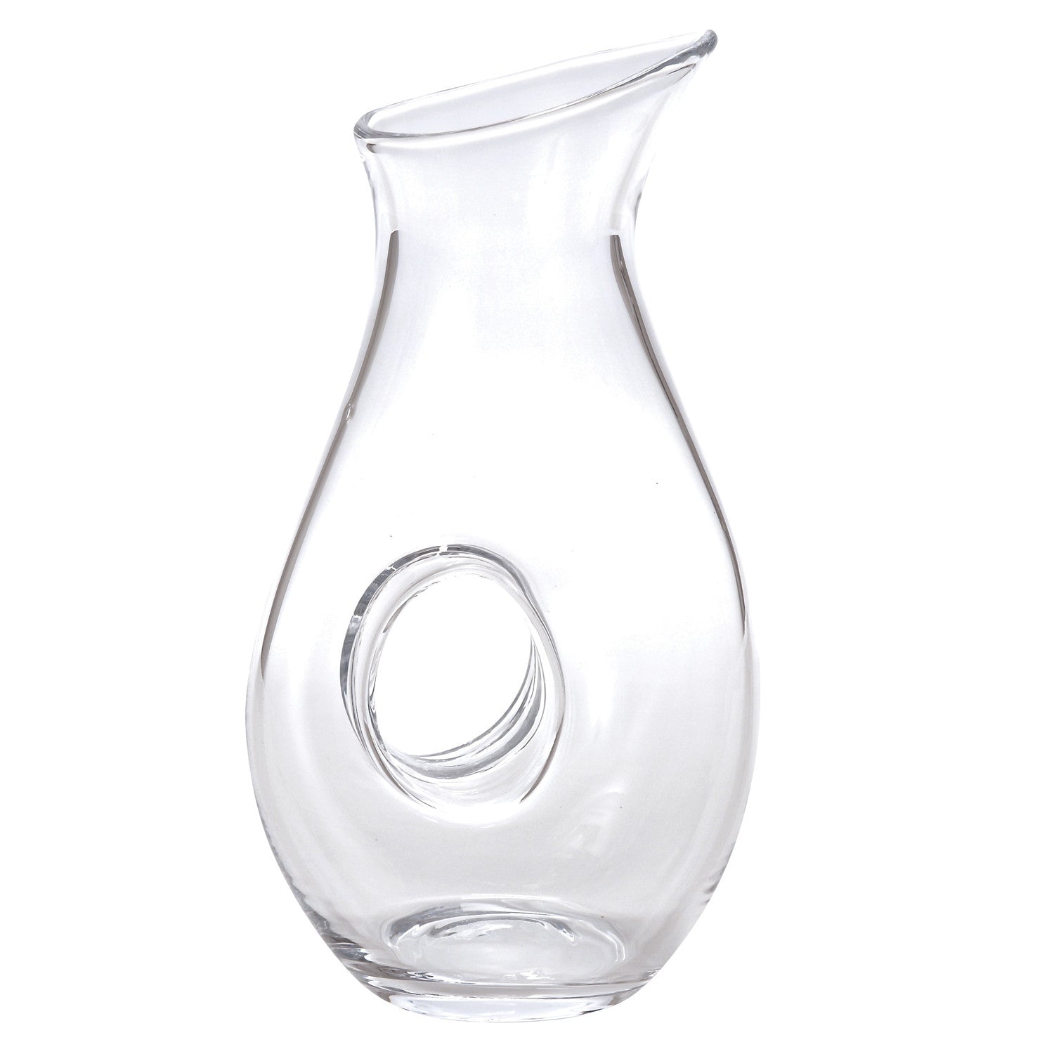 Mouth Blown Lead Free Crystal Pitcher  28 oz-2