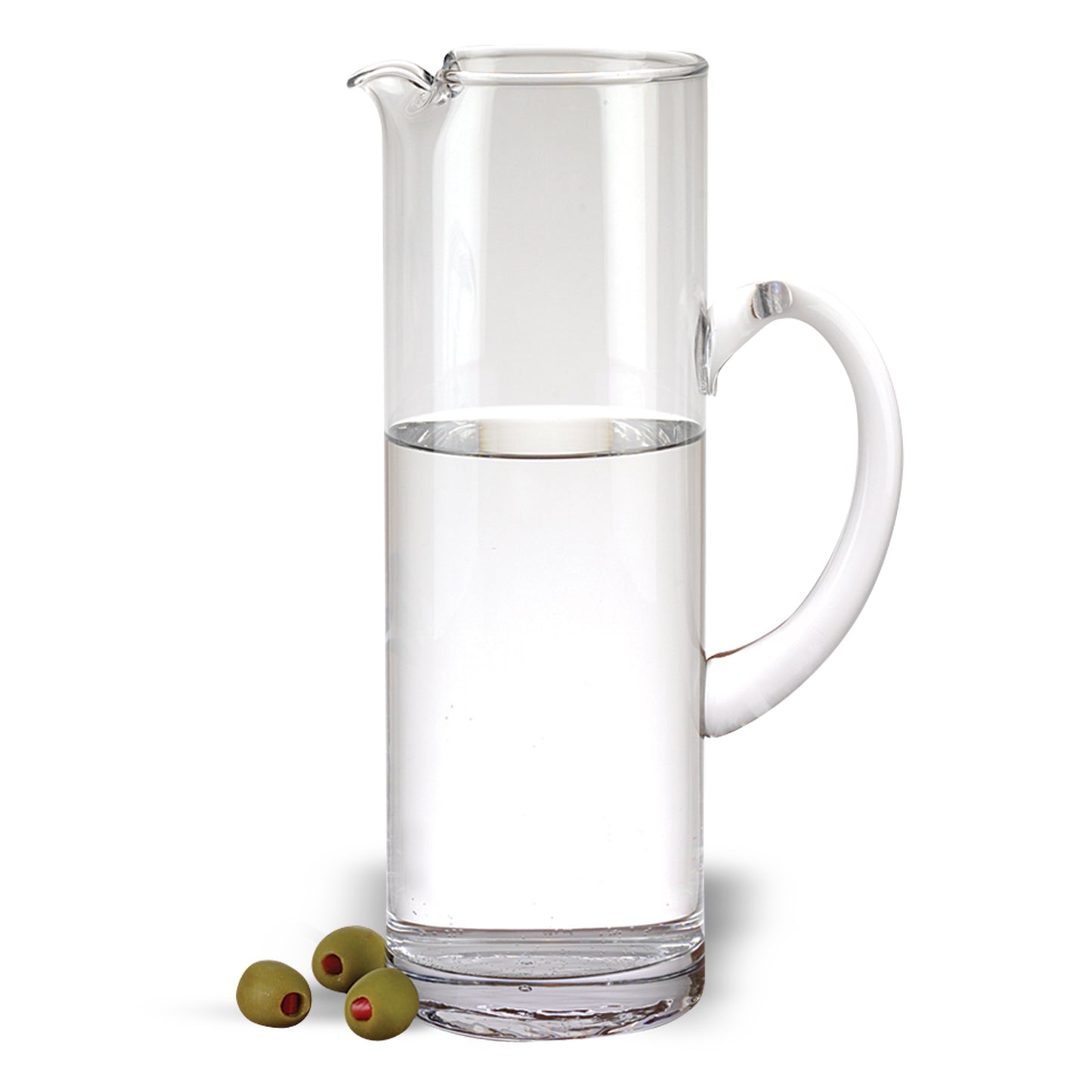 Mouth Blown Ice Tea  Martini or Water Glass Pitcher  54 oz-0