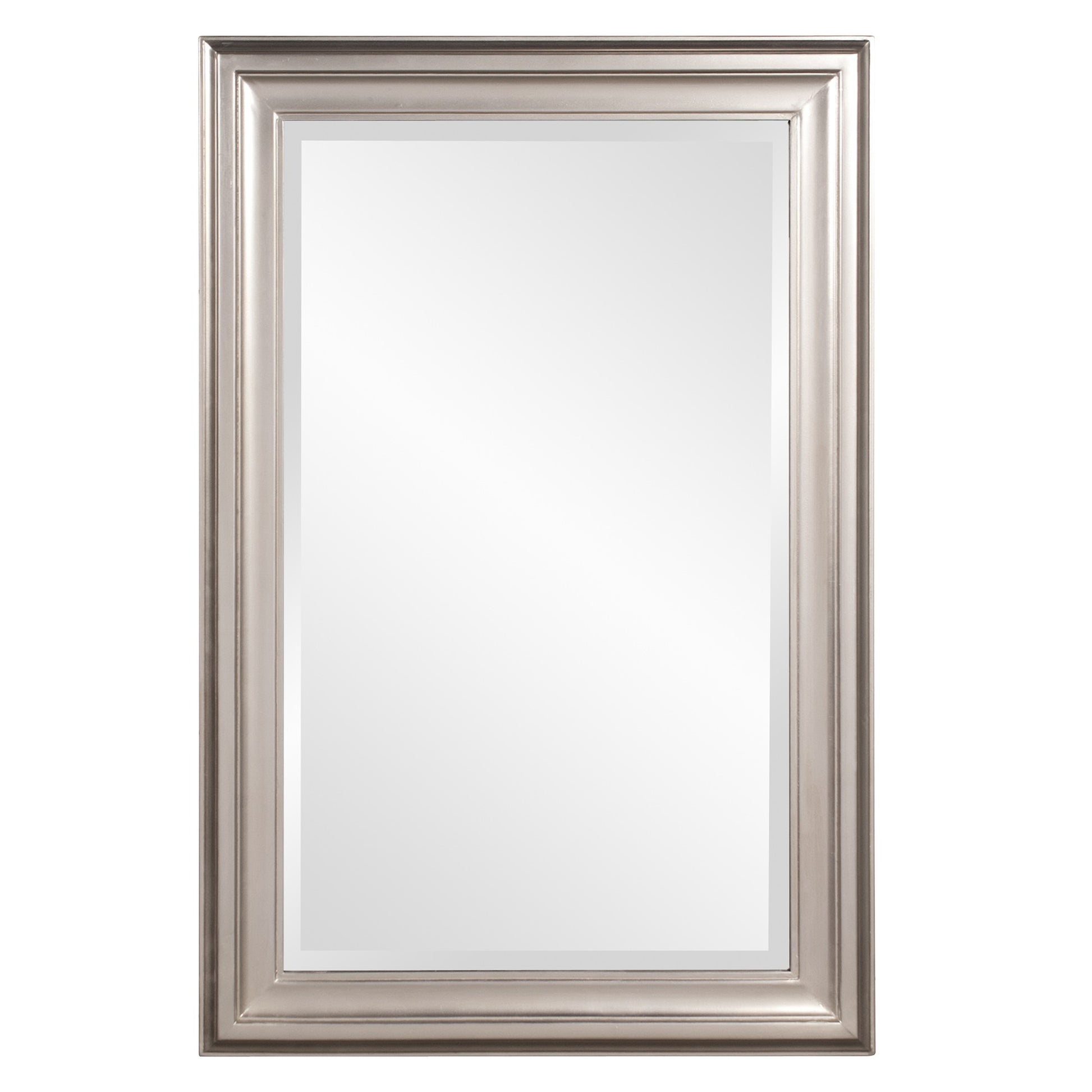 Rectangular Mirror with Leaf Wood Frame-1