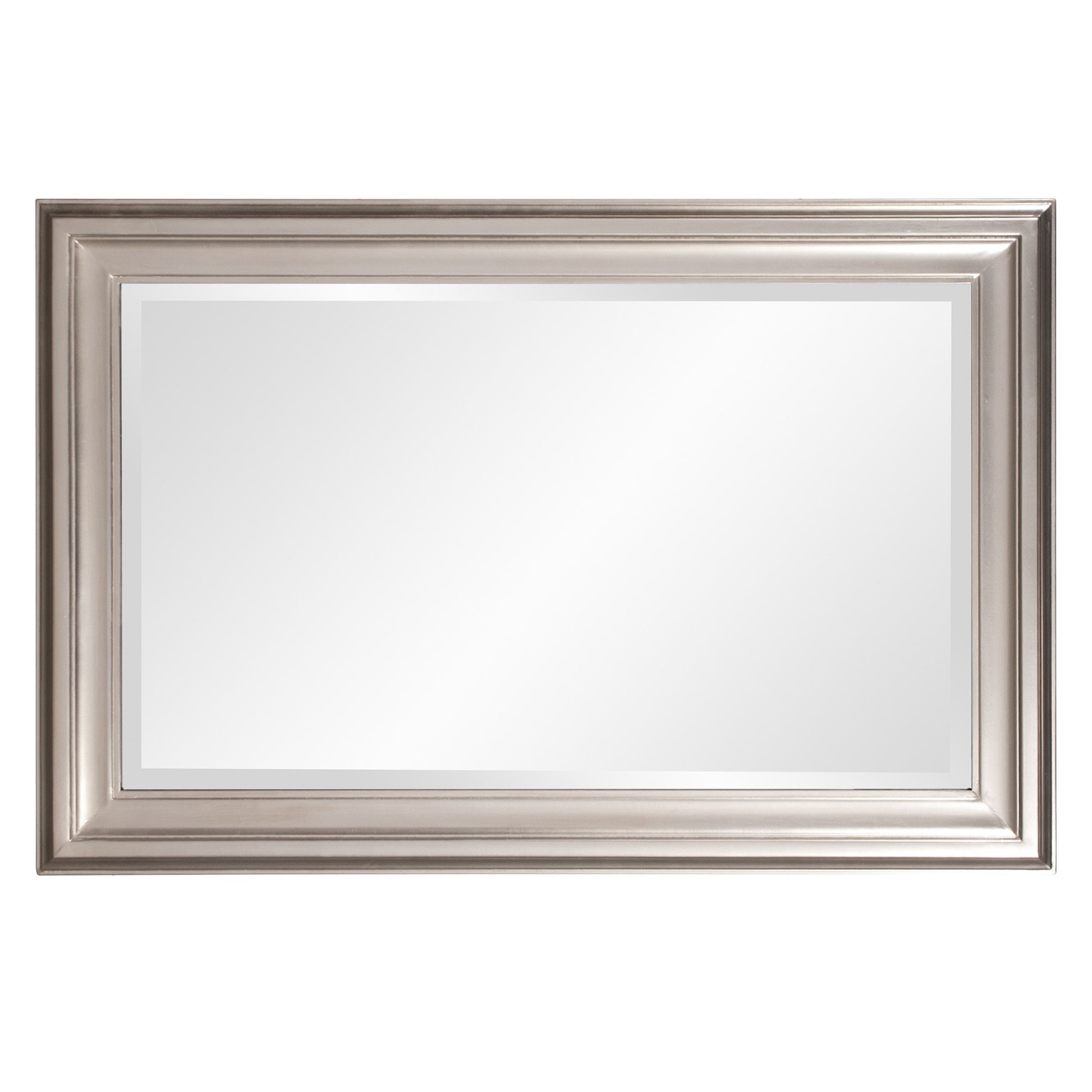 Rectangular Mirror with Leaf Wood Frame-3