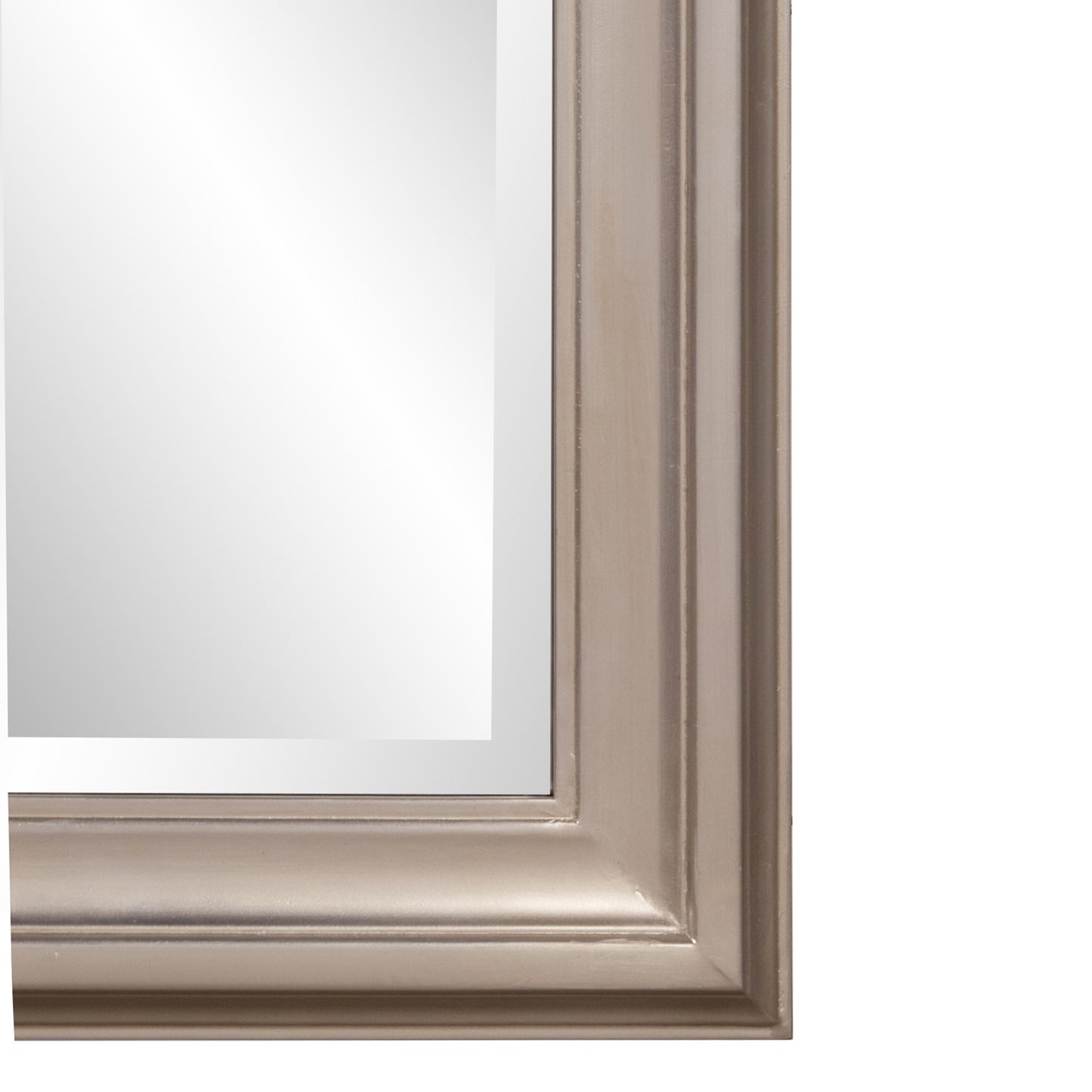 Rectangular Mirror with Leaf Wood Frame-4
