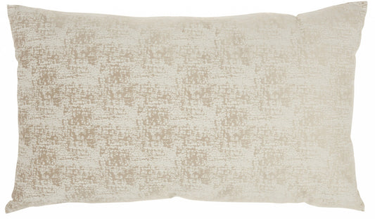 Beige Distressed Gradient Lumbar Pillow-0