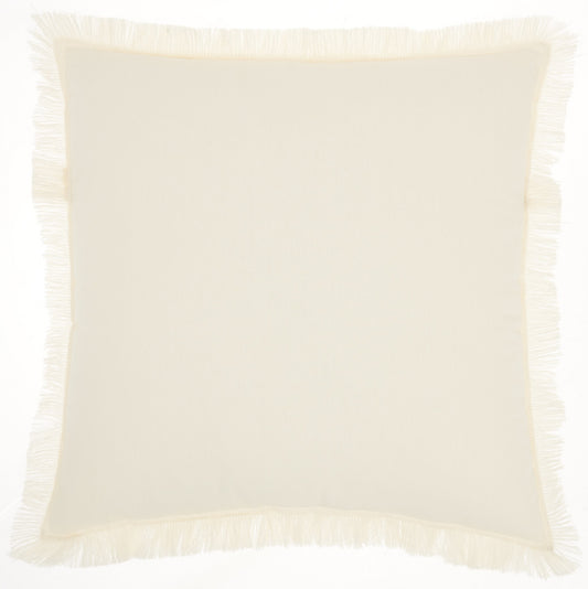 Solid Ivory Contemporary Throw Pillow-0