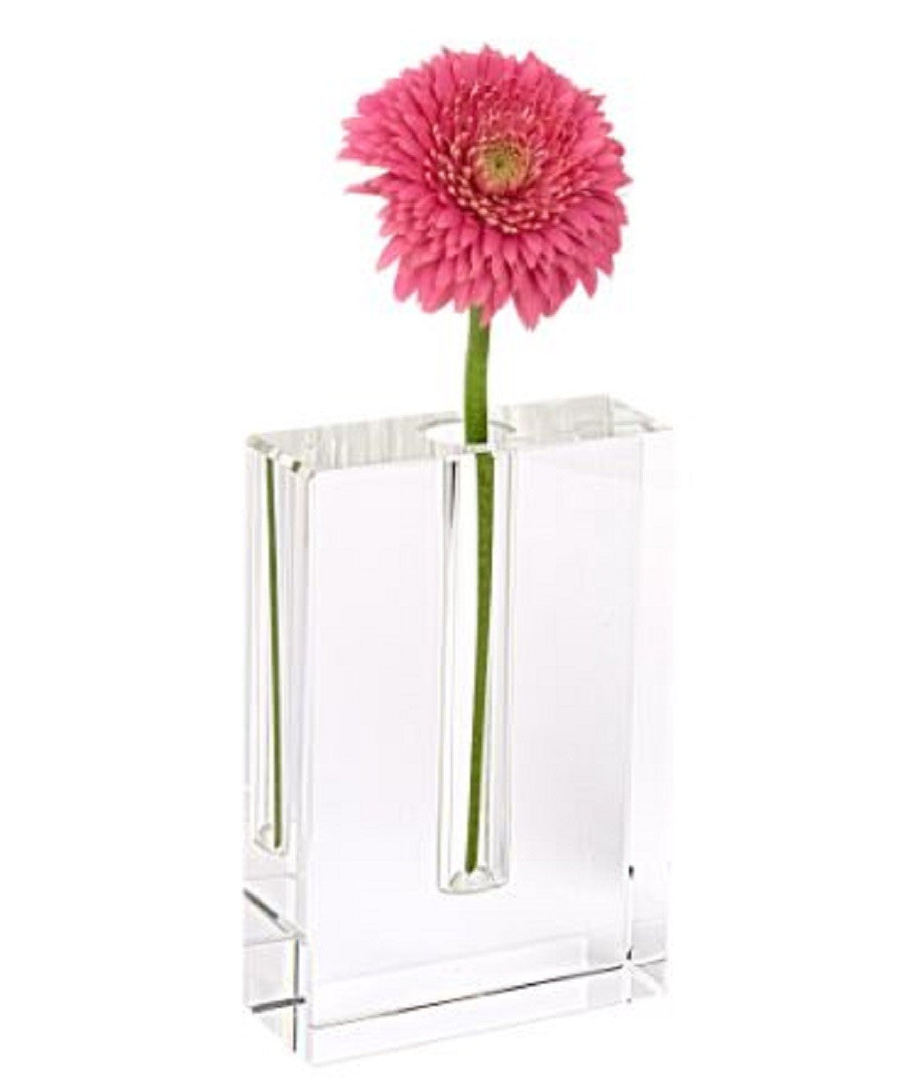 Modern Clear 6 Block Optical Crystal Vase-2