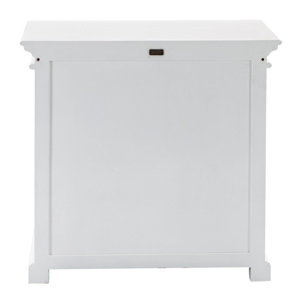 Modern Farm White Glass Door Accent Cabinet-4