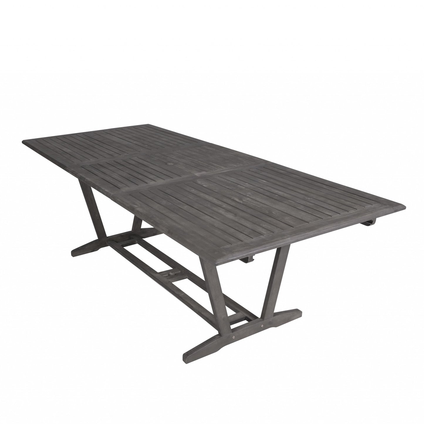 Distressed Grey Extendable Dining Table-4