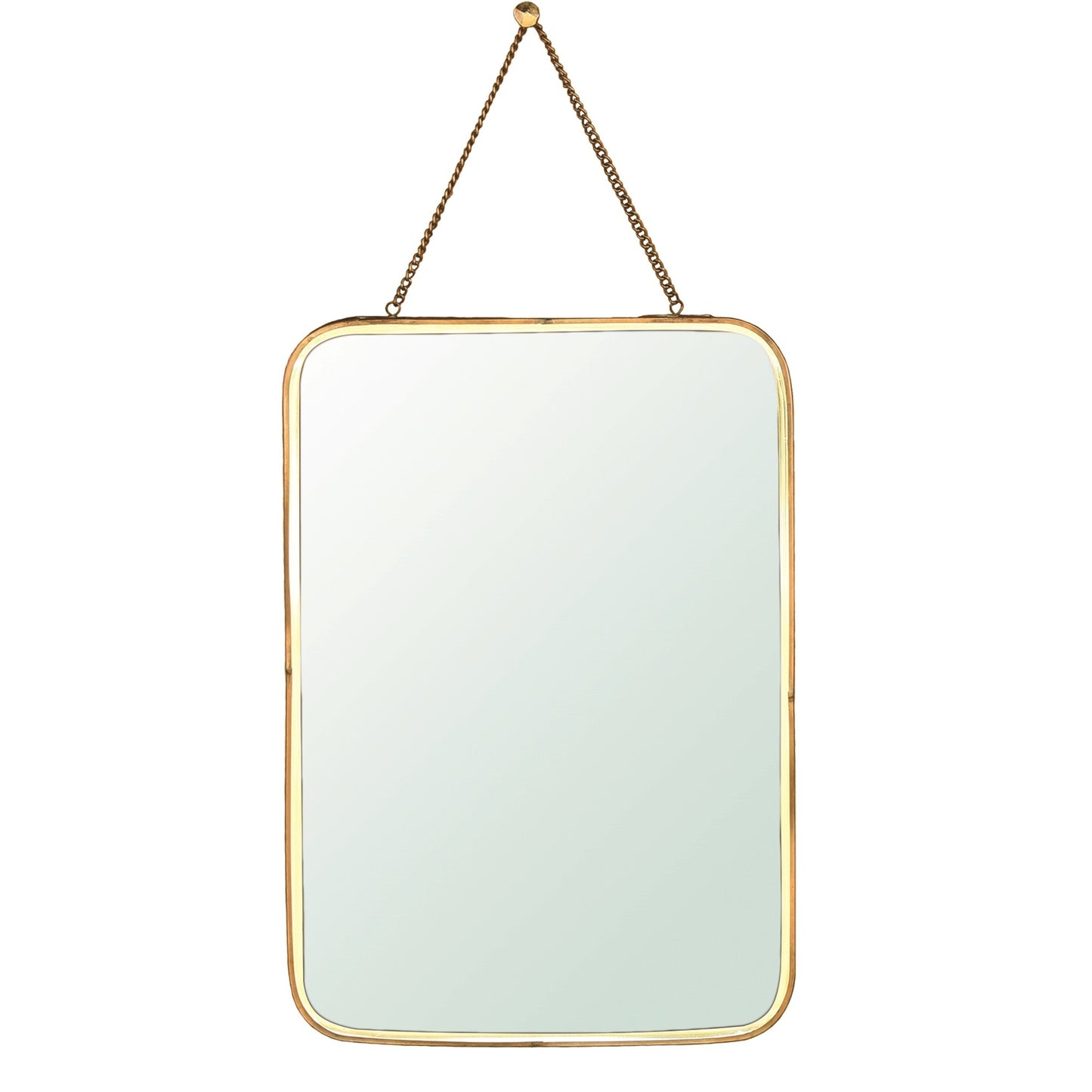 Gold Metal Vertical Wall Mirror-0