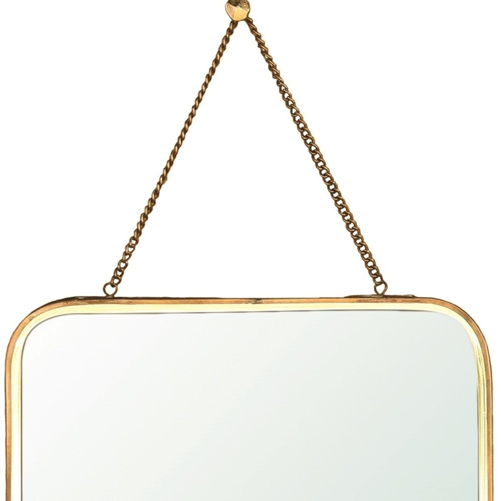 Gold Metal Vertical Wall Mirror-2