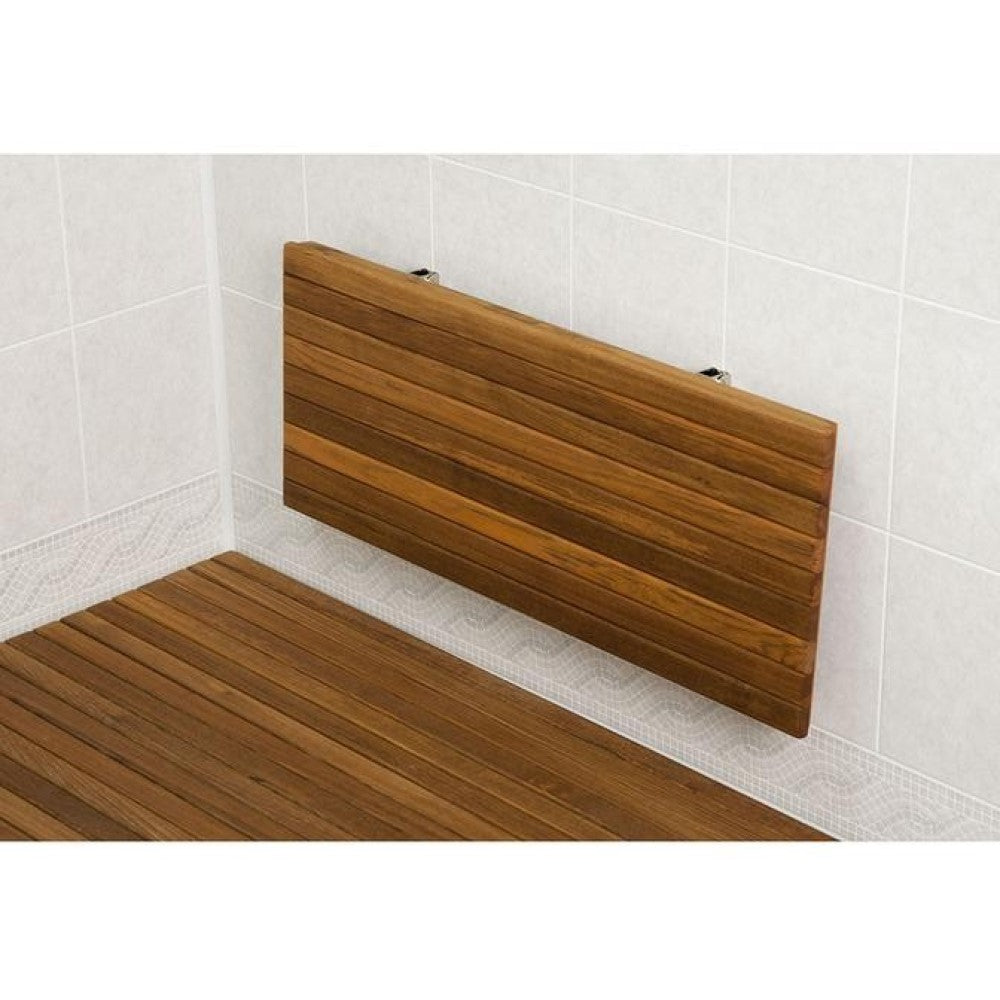 24" Premium Wall Mount Teak Shower Bench-1