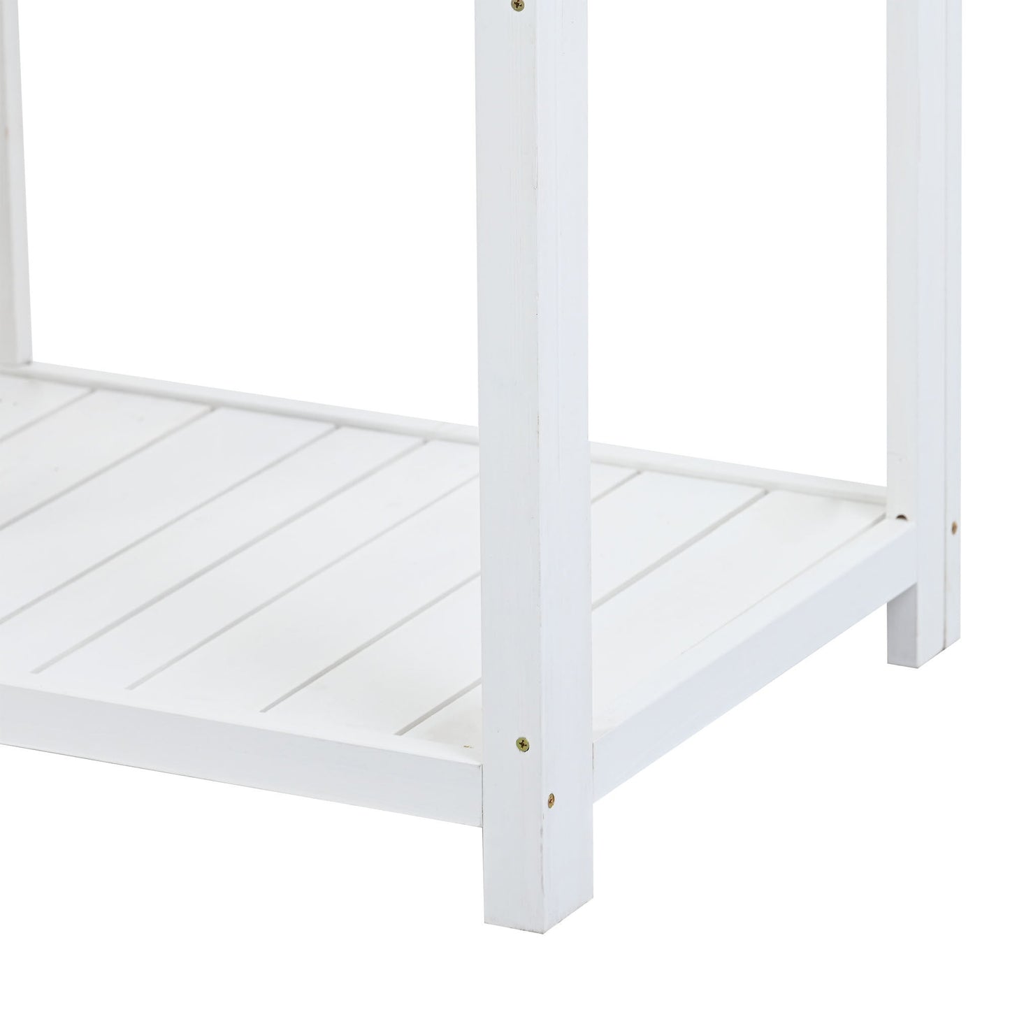 TOPMAX 64.6" Large Outdoor Potting Bench (White)-16