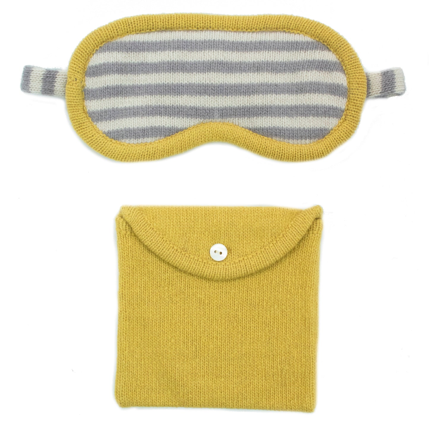 CASHMERE EYEMASK+POUCH SET- SULPHUR-0