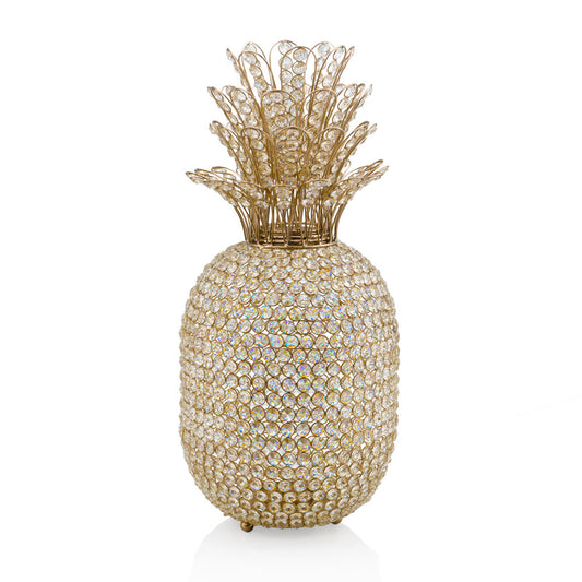 23" Glam Bling Faux Crystal and Gold Pineapple-0