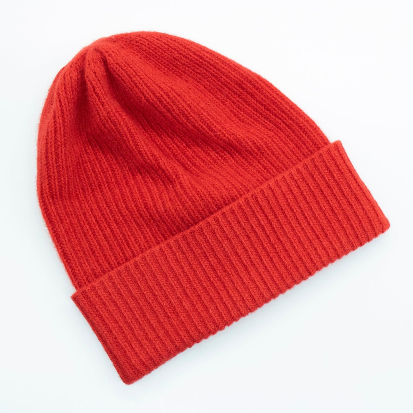 MEN'S CASHMERE RIBBED HAT WITH FOLDED CUFF-8