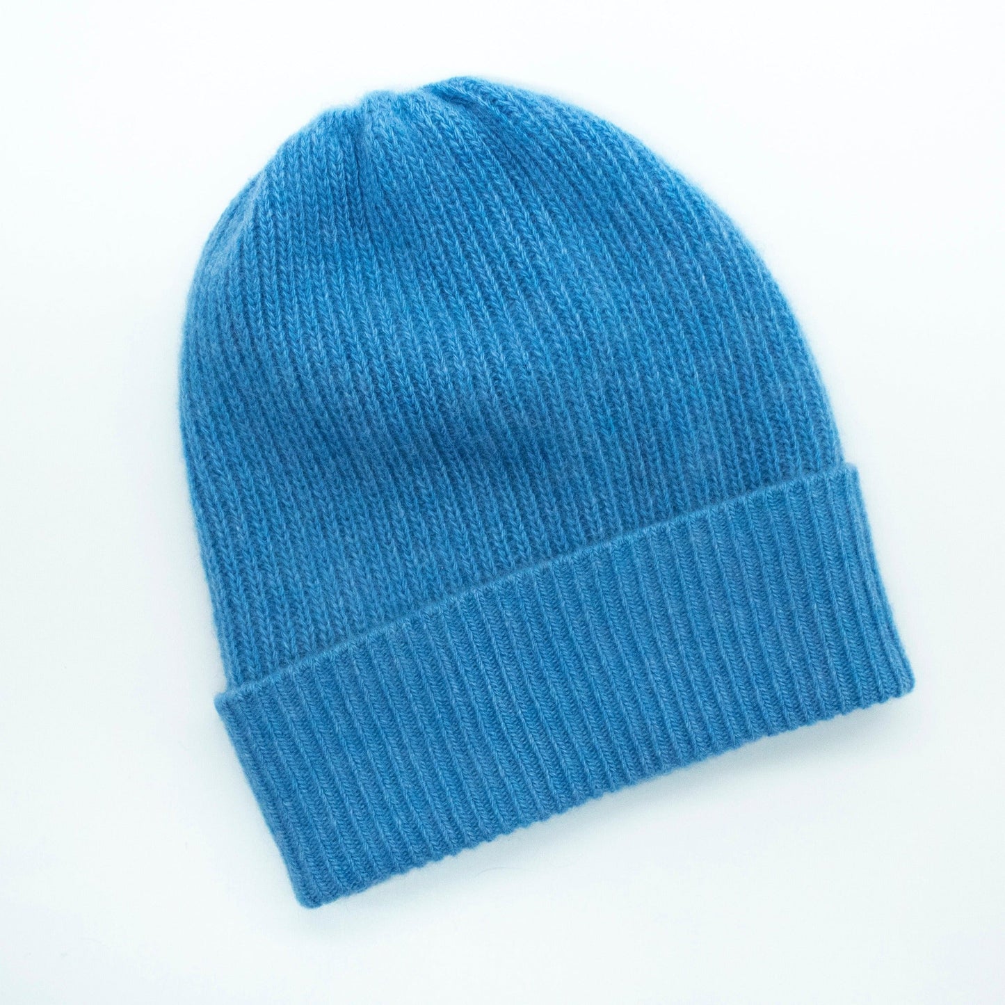 MEN'S CASHMERE RIBBED HAT WITH FOLDED CUFF-4