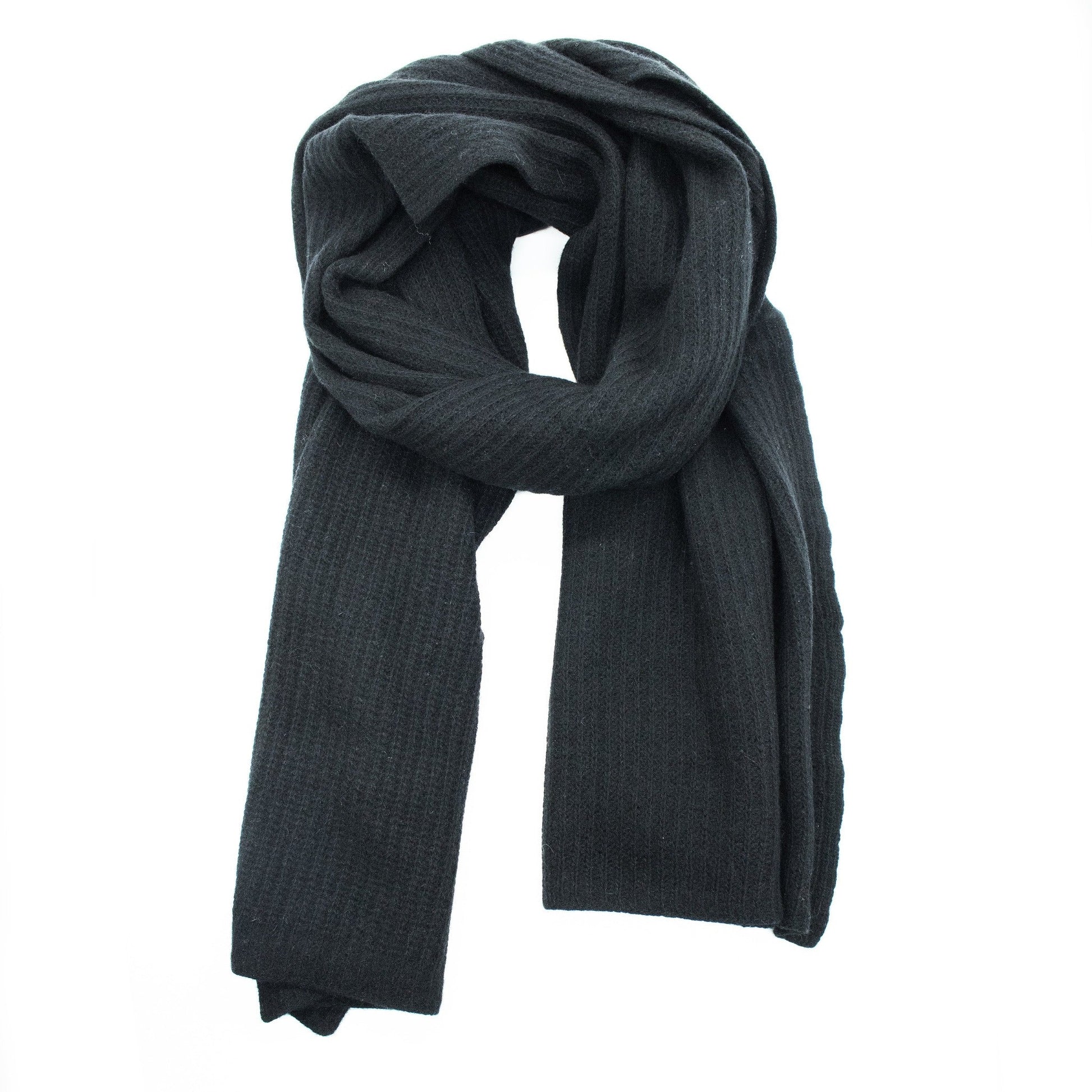 LADIES CASHMERE RIBBED WRAP-5